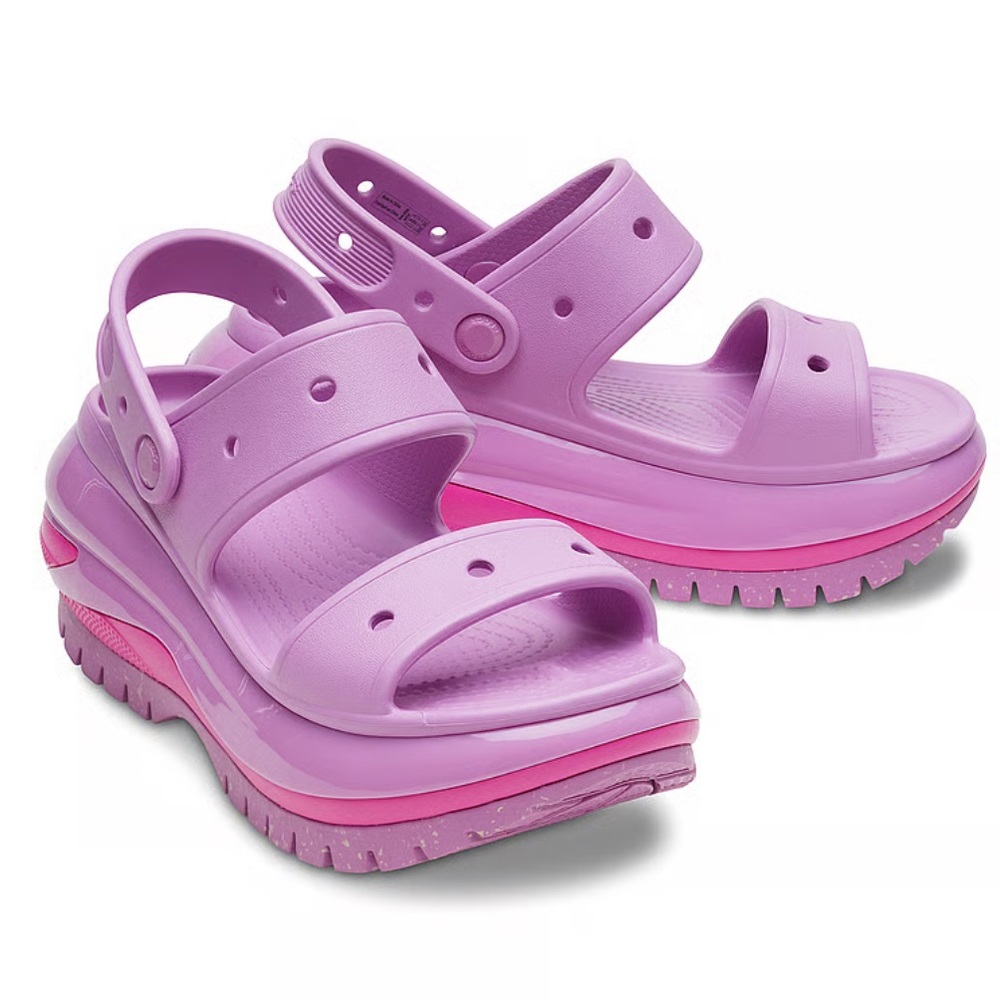 CROCS Mega Crush Platform Sandals Bubble Pink Size 9 NWT